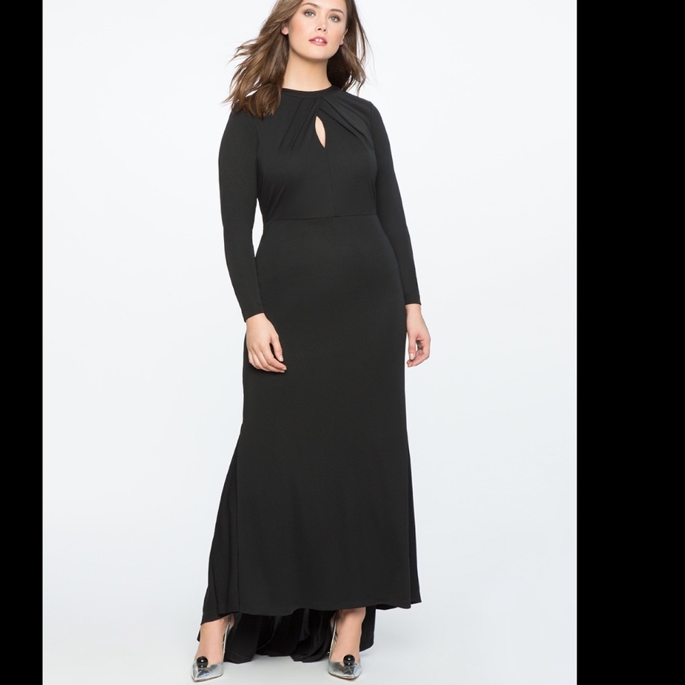Eloquii Keyhole Neckline Dress